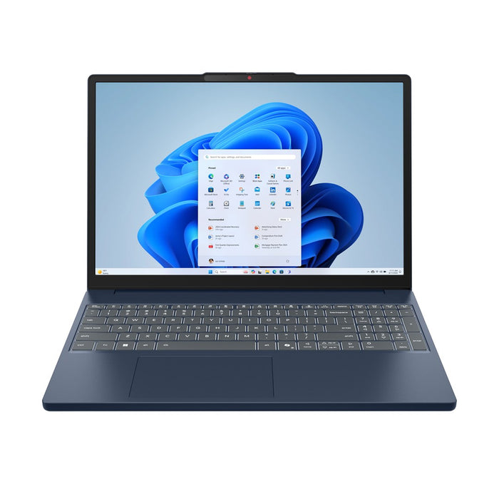 Lenovo IdeaPad Slim 3 15IRH10 Intel® Core™ i5 i5-13420H Laptop 38.9 cm (15.3") WUXGA 16 GB DDR5-SDRAM 512 GB SSD Wi-Fi 6 (802.11ax) Windows 11 Home Blue