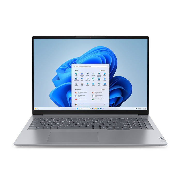 Lenovo ThinkBook 16 G7 ARP AMD Ryzen™ 5 7535HS Laptop 40.6 cm (16") WUXGA 16 GB DDR5-SDRAM 512 GB SSD Wi-Fi 6E (802.11ax) Windows 11 Pro English Grey