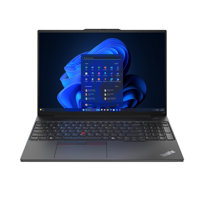 Lenovo ThinkPad E16 AMD Ryzen™ 7 7735U Laptop 40.6 cm (16") Touchscreen WUXGA 16 GB DDR5-SDRAM 1 TB SSD Wi-Fi 6 (802.11ax) Windows 11 Pro US English Black New Repack/Repacked