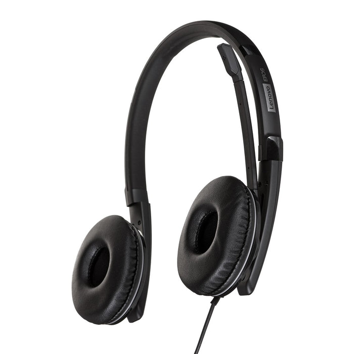 LENOVO Gen2 Headset on-ear wired USB-C black Certified for Microsoft Teams