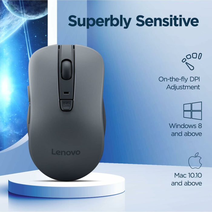 Mouse Lenovo GY51Q65621 Red Grey 1200 DPI