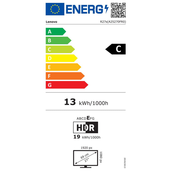 Gaming Monitor Lenovo 68CCGAC1EU Full HD 27"