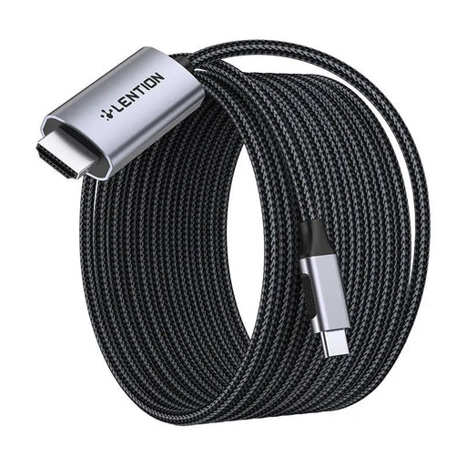 Lention CU707 USB-C to HDMI 2.0 cable 4K60Hz 1Gbps 3m (gray) - USB cables<<<Cables<<<IT Accessories<<<InnproXML