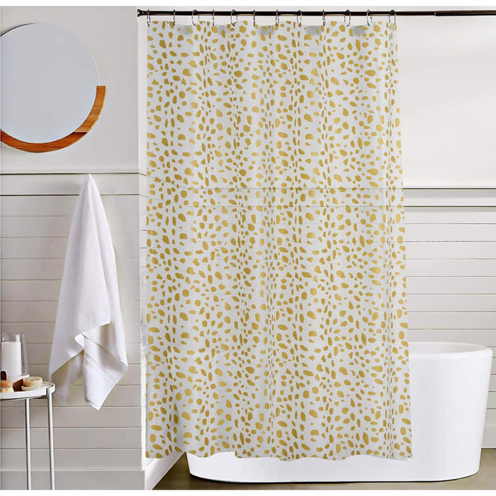 LEROY GOLD BATHROOM CURTAIN