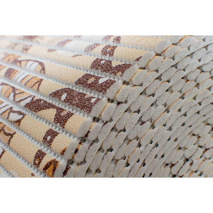 BATHROOM MAT LEROY AQUA BEIGE