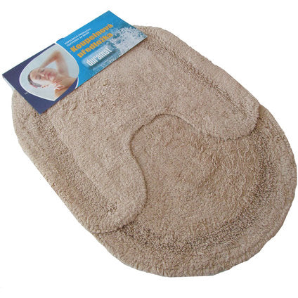 BATHROOM MAT SET LEROY CHENYL OVAL