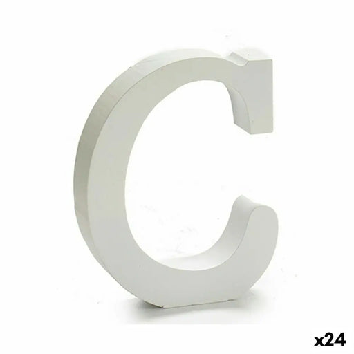 Letter Pincello C White Wood 2 x 11 cm 2 x 16 x 14,5 cm (24 Units) - Декорация и Осветление<<<Дом