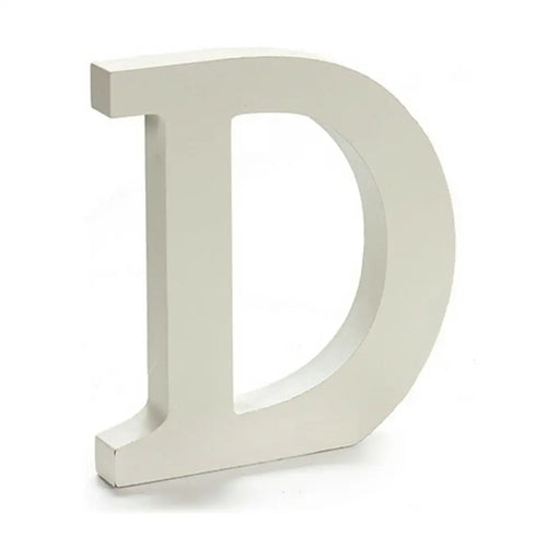 Letter Pincello D White 1,8 x 21 x 17 cm (12 Units) - Декорация и Осветление<<<Дом Градина<<<BigBuy&&&Други артикули за