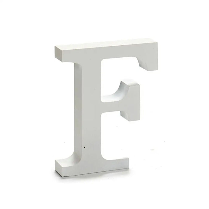 Letter Pincello F White 2 x 16 x 14,5 cm (24 Units) - Декорация и Осветление<<<Дом Градина<<<BigBuy&&&Други артикули за