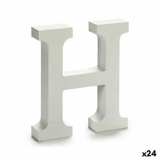 Letter Pincello H White 2 x 16 x 14,5 cm (24 Units) - Декорация и Осветление<<<Дом Градина<<<BigBuy&&&Други артикули за