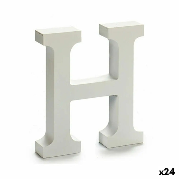 Letter Pincello H White 2 x 16 x 14,5 cm (24 Units) - Декорация и Осветление<<<Дом Градина<<<BigBuy&&&Други артикули за