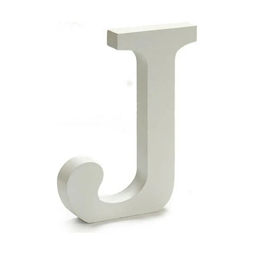 Letter Pincello J White 1,8 x 21 x 17 cm (12 Units) - Декорация и Осветление<<<Дом Градина<<<BigBuy&&&Други артикули за