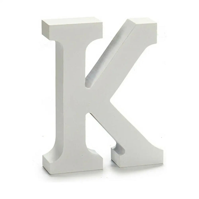 Letter Pincello K White 2 x 16 x 14,5 cm (24 Units) - Декорация и Осветление<<<Дом Градина<<<BigBuy&&&Други артикули за