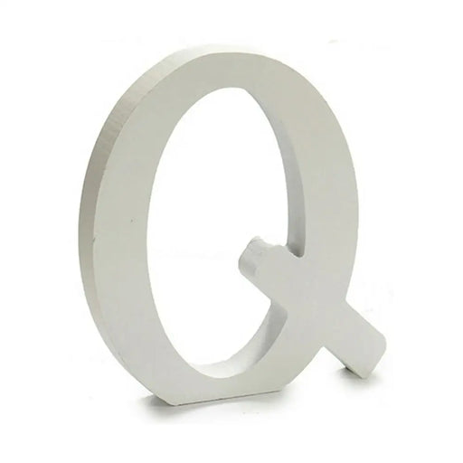 Letter Pincello Q White 1,8 x 21 x 17 cm (12 Units) - Декорация и Осветление<<<Дом Градина<<<BigBuy&&&Други артикули за