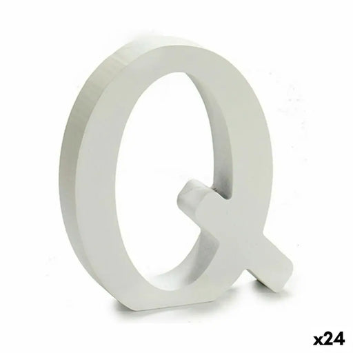 Letter Pincello Q White 2 x 16 x 14,5 cm (24 Units) - Декорация и Осветление<<<Дом Градина<<<BigBuy&&&Други артикули за