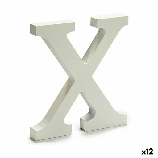 Letter Pincello X White 1,8 x 21 x 17 cm (12 Units) - Декорация и Осветление<<<Дом Градина<<<BigBuy&&&Други артикули за