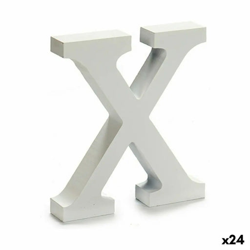Letter Pincello X White 2 x 16 x 14,5 cm (24 Units) - Декорация и Осветление<<<Дом Градина<<<BigBuy&&&Други артикули за
