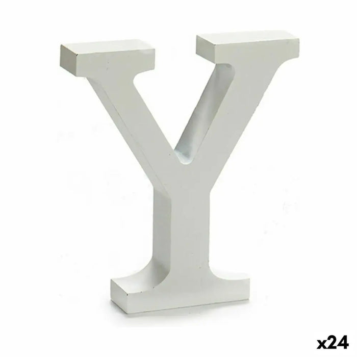 Letter Pincello Y White 2 x 16 x 14,5 cm (24 Units) - Декорация и Осветление<<<Дом Градина<<<BigBuy&&&Други артикули за