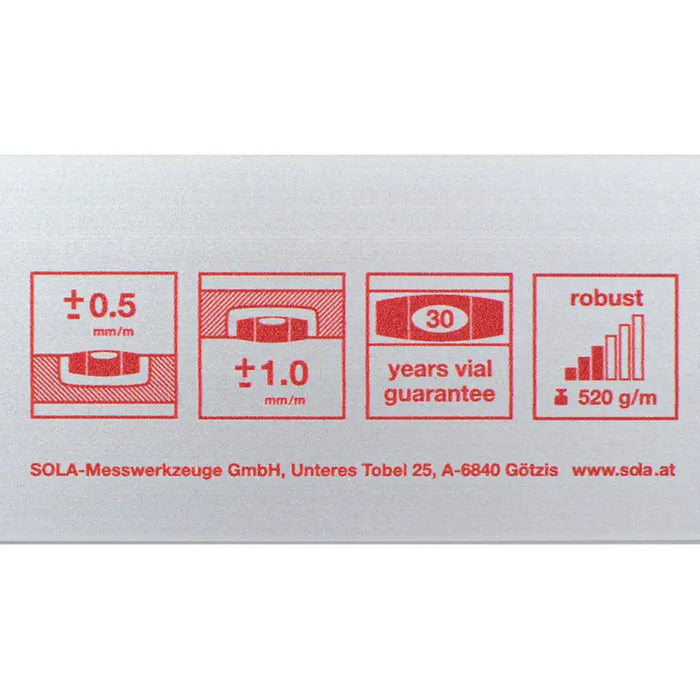 LEVEL 180 CM SOLA AV 180 - Измервателни инструменти<<<Ръчни инструменти<<<Инструменти и железария<<<Praktiker&&&Laser