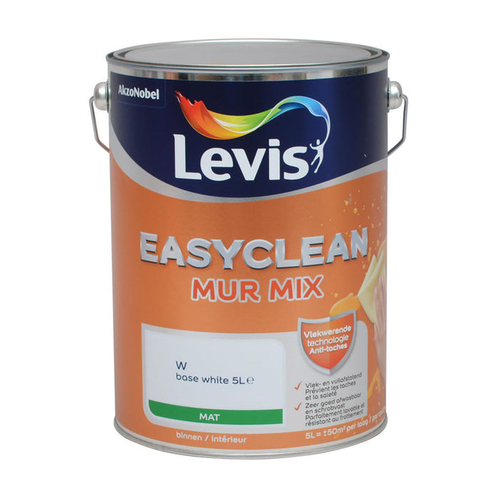 EASYCLEAN MUR MAT 5 L LATEX TINTING PAINT LEVIS