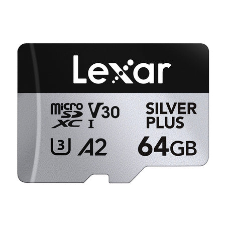 Karta pamięci Lexar High-Performance Silver Plus microSDXC 64GB + adapter