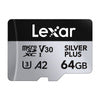 Karta pamięci Lexar High-Performance Silver Plus microSDXC 64GB + adapter