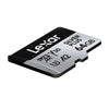 Set of 2 Lexar High-Performance Silver Plus microSDXC 2x64GB memory cards + adapter