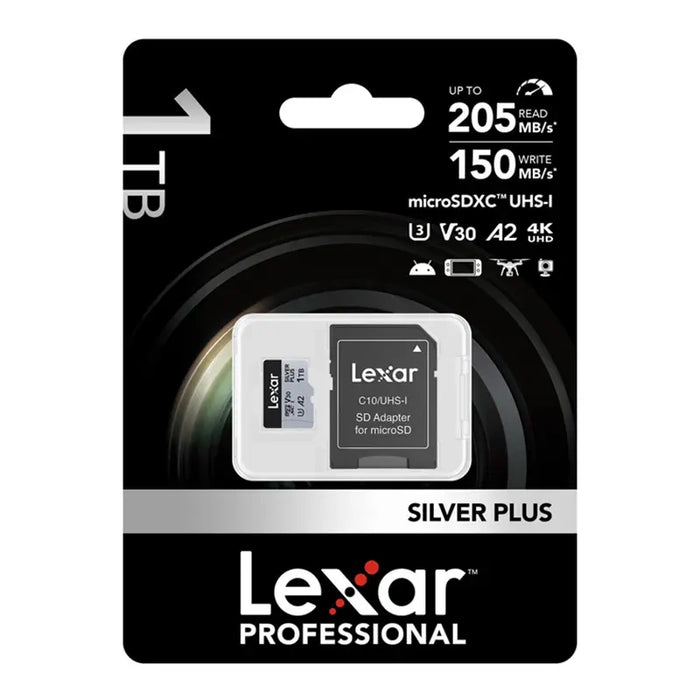 Karta pamięci Lexar High-Performance Silver Plus microSDXC 1TB + adapter