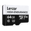 Lexar High-Endurance microSDHC/microSDXC 64GB memory card