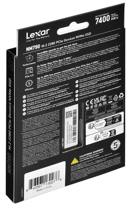 Hard Drive Lexar LNM790X512G-RNNNG 512 GB SSD