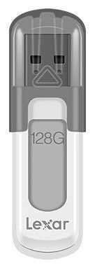 USB stick Lexar JumpDrive V100 White White/Grey 128 GB