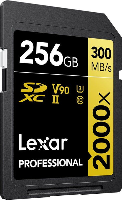 MEMORY CARD SDXC 256GB 300/260MB/s UHS-II,C10,V90,U3 LEXAR