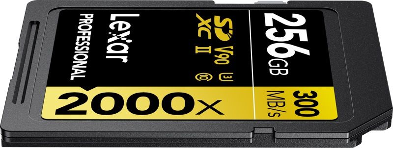 MEMORY CARD SDXC 256GB 300/260MB/s UHS-II,C10,V90,U3 LEXAR