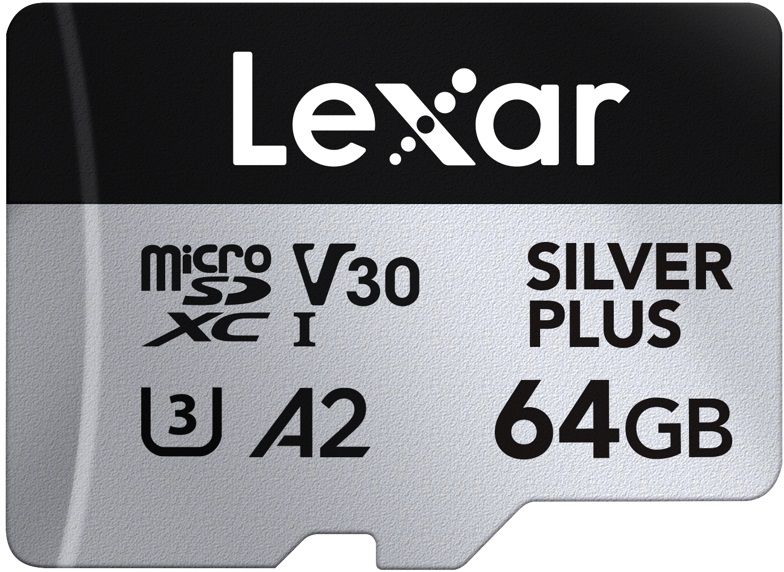 Karta pamięci Lexar High-Performance Silver Plus microSDXC 64GB + adapter