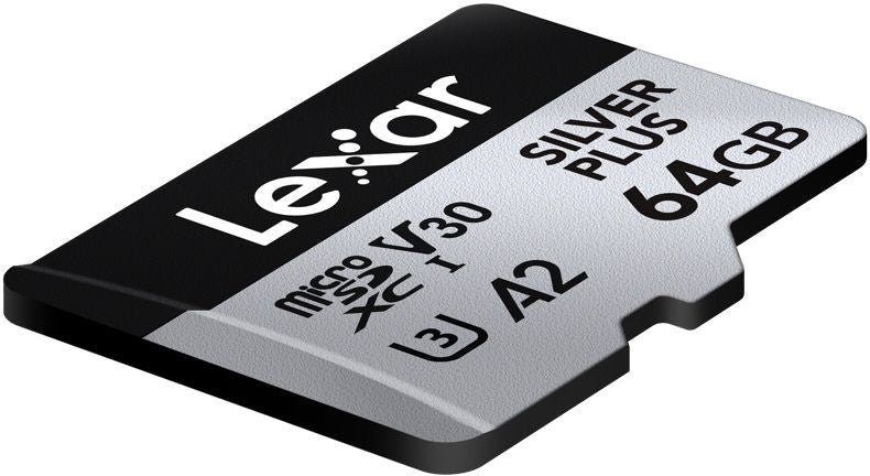 Karta pamięci Lexar High-Performance Silver Plus microSDXC 64GB + adapter