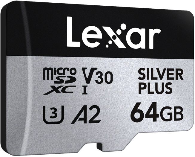 Karta pamięci Lexar High-Performance Silver Plus microSDXC 64GB + adapter