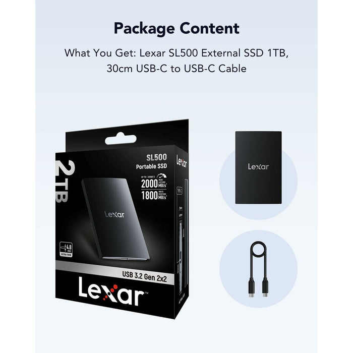 External Hard Drive Lexar LSL500X001T-RNBNG 1 TB SSD