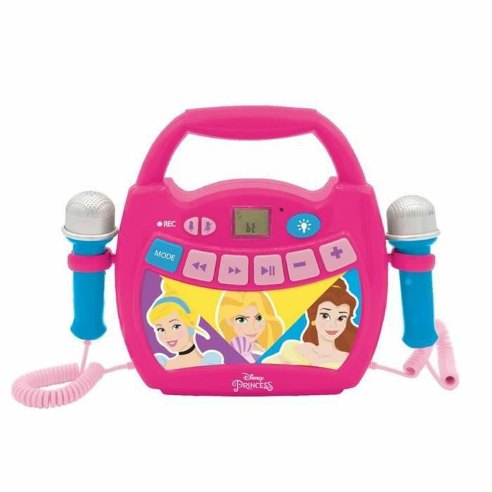 Bluetooth Speaker with Karaoke Microphone Lexibook PRINCESA DE DISNEY