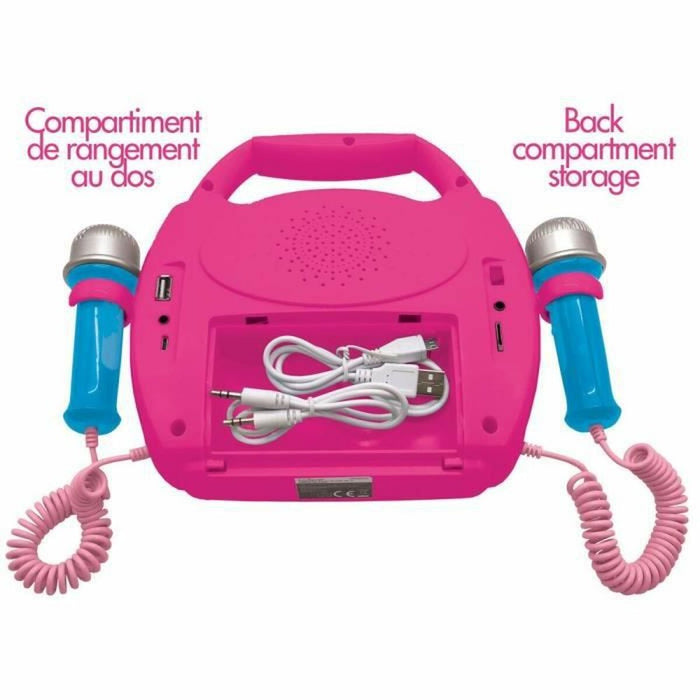 Bluetooth Speaker with Karaoke Microphone Lexibook PRINCESA DE DISNEY