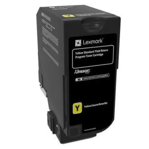 Lexmark 74C2SY0 toner cartridge 1 pc(s) Original Yellow - Тонери<<<Консумативи - Лазер<<<Печат Сканиране и