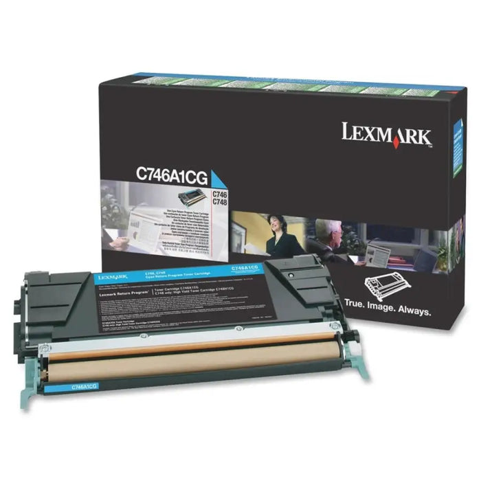LEXMARK C746 C748 toner cartridge cyan standard capacity 7.000 pages 1-pack With returnprogram - Тонери<<<Консумативи