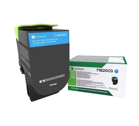 Lexmark 71B20C0 CS/CX317, 417, 517 Cyan Return Programme 2.3K Toner Cartridge