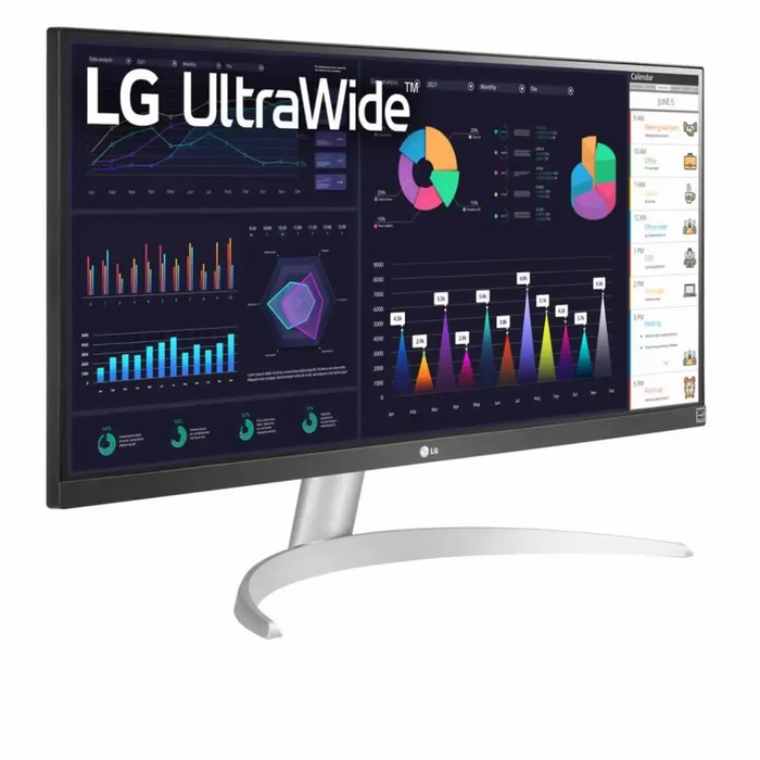 LG 29WQ600-W 29’’ UltraWide Full HD IPS Panel 1ms MBR 1000:1 250 cd/m2 21:9 2560 x 1080 HDR 10 sRGB 99% FreeSync 100Hz