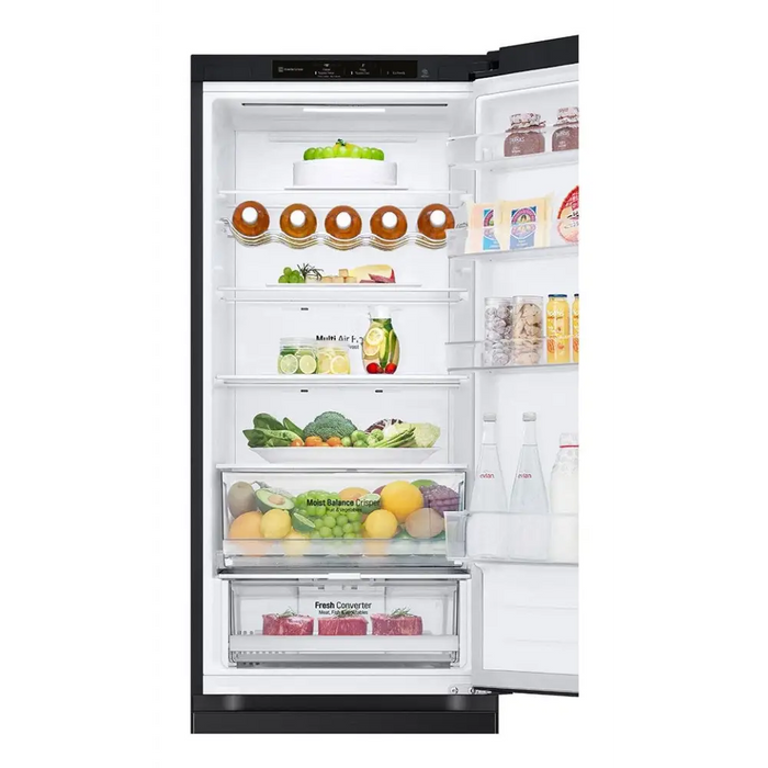 LG GBV3200DEP fridge-freezer Freestanding 387 L D Black - Freestanding refrigerator-freezers