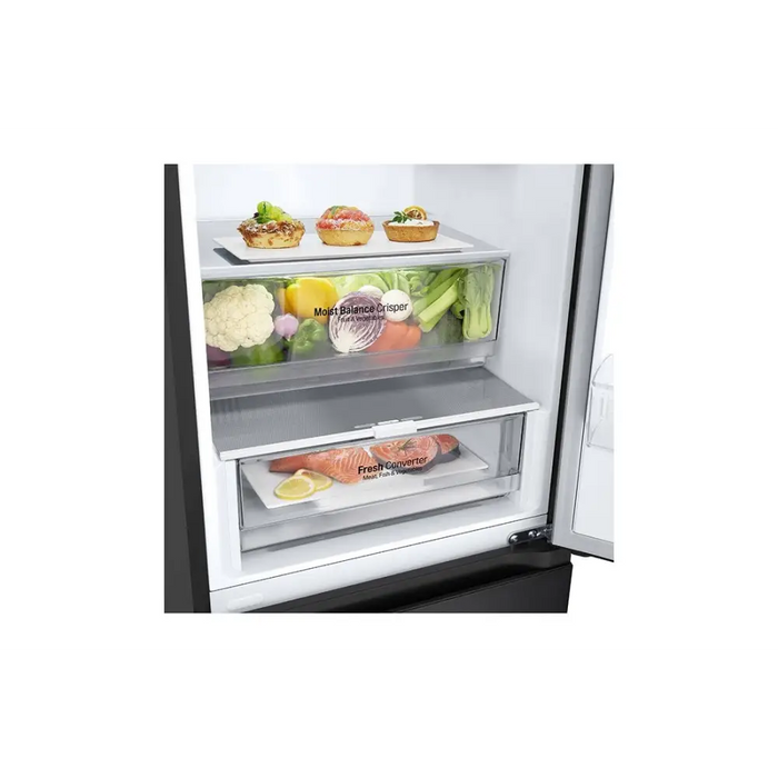 LG GBV5240DEP fridge-freezer Freestanding 387 L D Black - Freestanding refrigerator-freezers