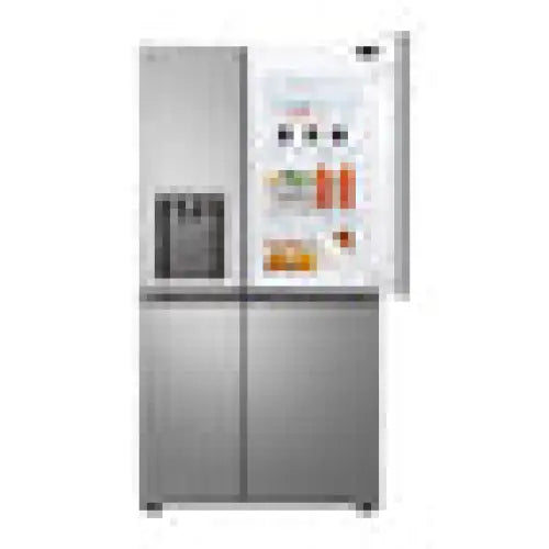 LG InstaView GSJC41PYPE side-by-side refrigerator Freestanding 641 L E Silver - Freestanding refrigerator-freezers