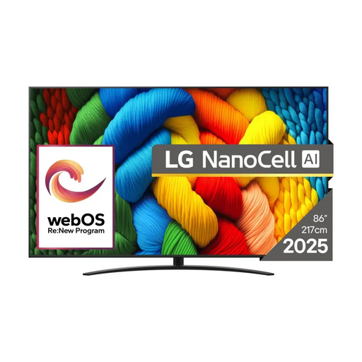 LG NanoCell AI 86NANO81A3A TV 2.18 m (86’’) 4K Ultra HD Smart TV Wi-Fi Black - LCD TVsTVA-LCD<<<TV