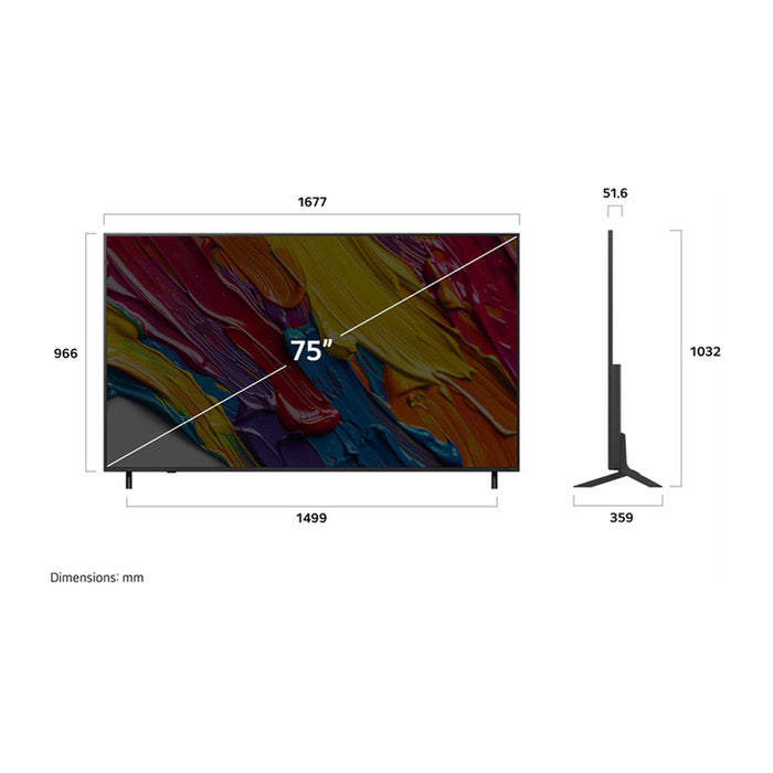 TV LG 75QNED84A3C 4K Ultra HD QNED SMART TV, WEBOS, 75.0 ", 189.0 cm