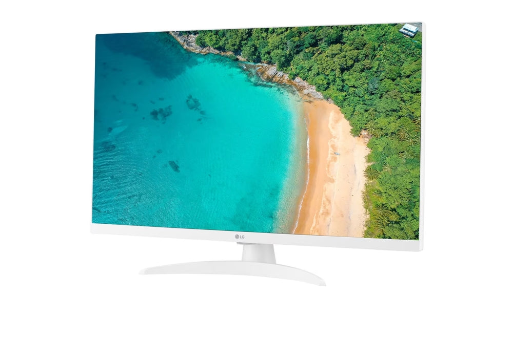 LG 27TQ615S-WZ, 27.0" IPS, Smart webOS, TV Tuner DVB-T2/C /S2, 1000:1, Mega DFC, 250cd, Full HD (1920 x 1080), Wi-Fi, LAN, AirPlay, HDMI, CI Slot, USB 2.0, Bluetooth, AI Sound, Speakers, White