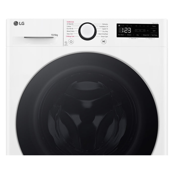Washing Machine with Dryer LG F4DR510S1W 1400 rpm